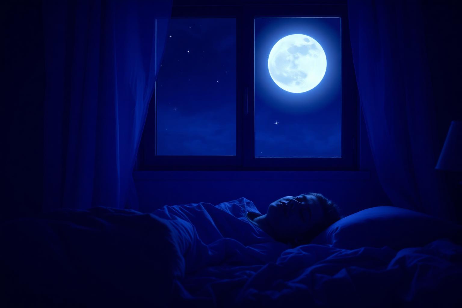 Peaceful moonlit sleep